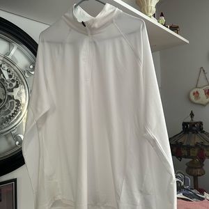 Quarter zip, long sleeved, pull over sport shirt 2x